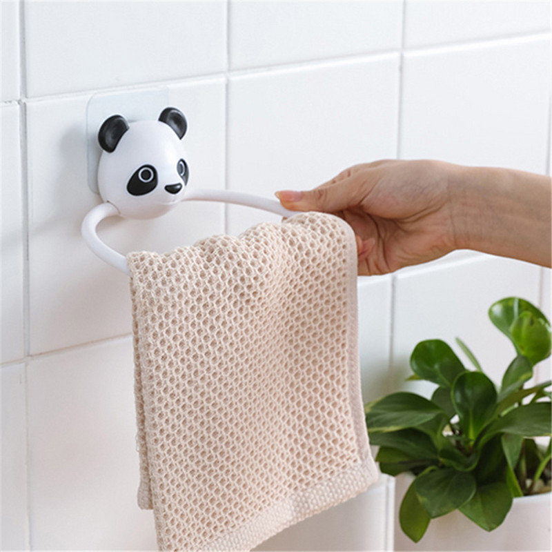 1PC ABS Cartoon Životinje Stalak za ručnike Zidni kupaonski WC Dječji viseći držač za ručnike Vješalica Kućna kuhinja Držač za ručnike Prsten