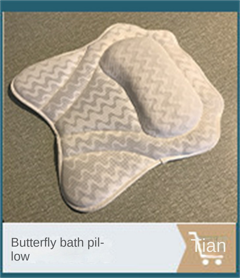 Viegli lietojams Spa piesūceknis Vannas galvas balsts Komforts Kakls Muguras galvas balsts Spilveni Masāžas Piesūceknis Karstās vannas spilvenu aksesuāri