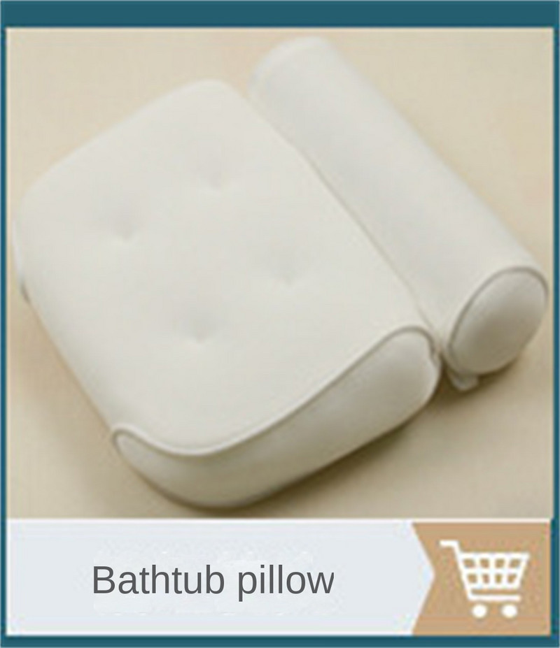 Viegli lietojams Spa piesūceknis Vannas galvas balsts Komforts Kakls Muguras galvas balsts Spilveni Masāžas Piesūceknis Karstās vannas spilvenu aksesuāri