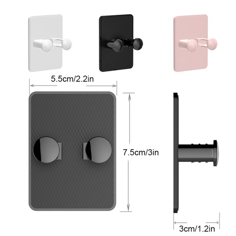 Zidni držač aparata za brijanje Univerzalni kućni plastični stalak za pohranu Kupaonski vertikalni stalak za pohranu brijača Bijela