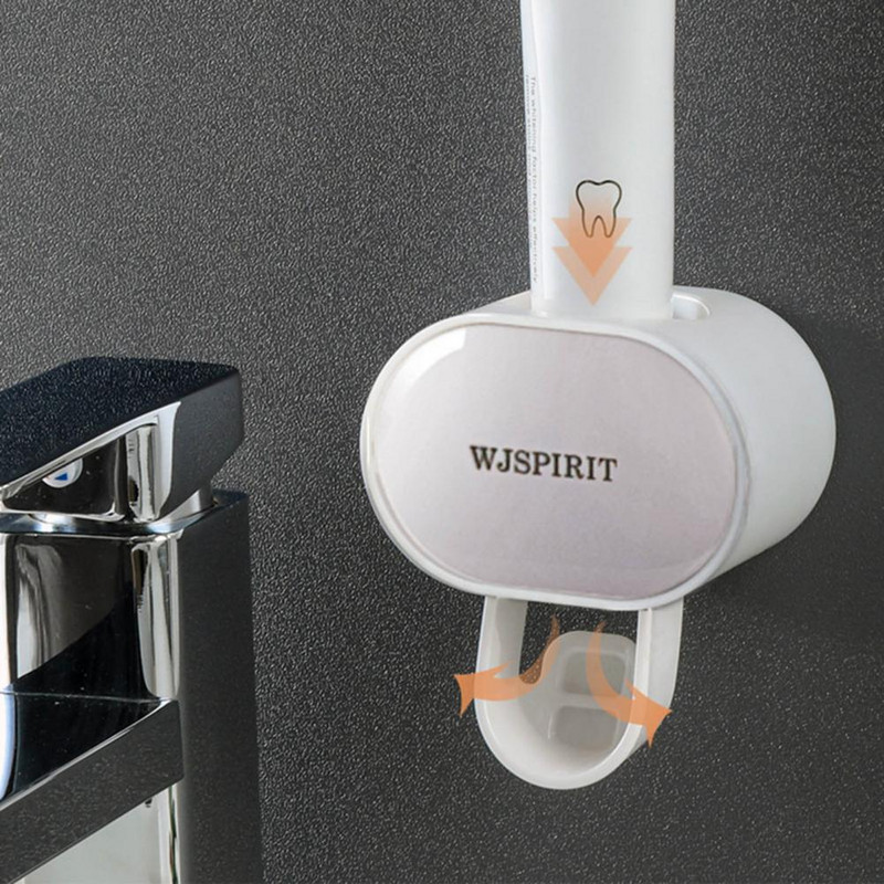 Držač paste za zube za djecu Cjedilo za pastu za zube Samopričvršćivanje 2 mjesta za guranje Plastični Višenamjenski Automatski