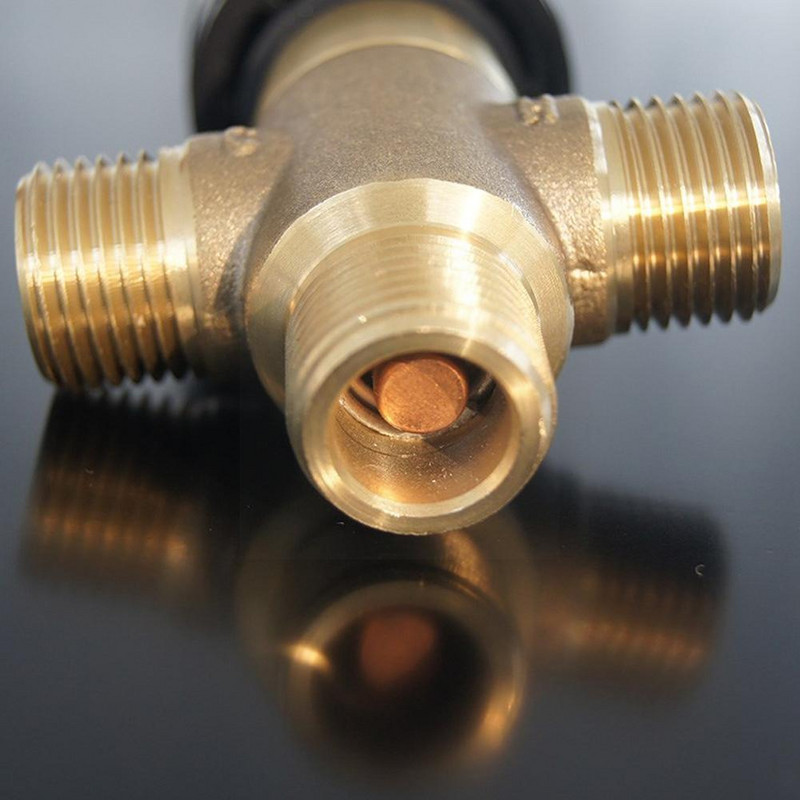 1 vnt žalvario G1/2 vyriškas 3 krypčių termostatinis maišymo vožtuvas, vandens temperatūros valdymo dušas S9R6