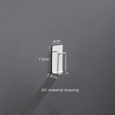 Izdržljivi držač četkice za zube od nehrđajućeg čelika Nosač britvice Vrsta paste za kupaonicu Zidni nosač Spremište za male predmete Kuhinjski pribor