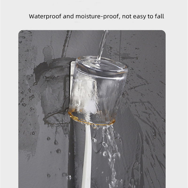 Izdržljivi držač četkice za zube od nehrđajućeg čelika Nosač britvice Vrsta paste za kupaonicu Zidni nosač Spremište za male predmete Kuhinjski pribor