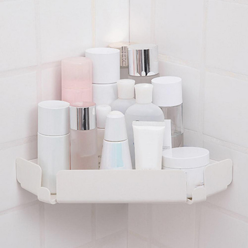 Ātri nosusināms, stilīgs bezizsekojuma paliktnis stūra dušas kabīne PP stūra dušas plaukts bez urbšanas tualetei