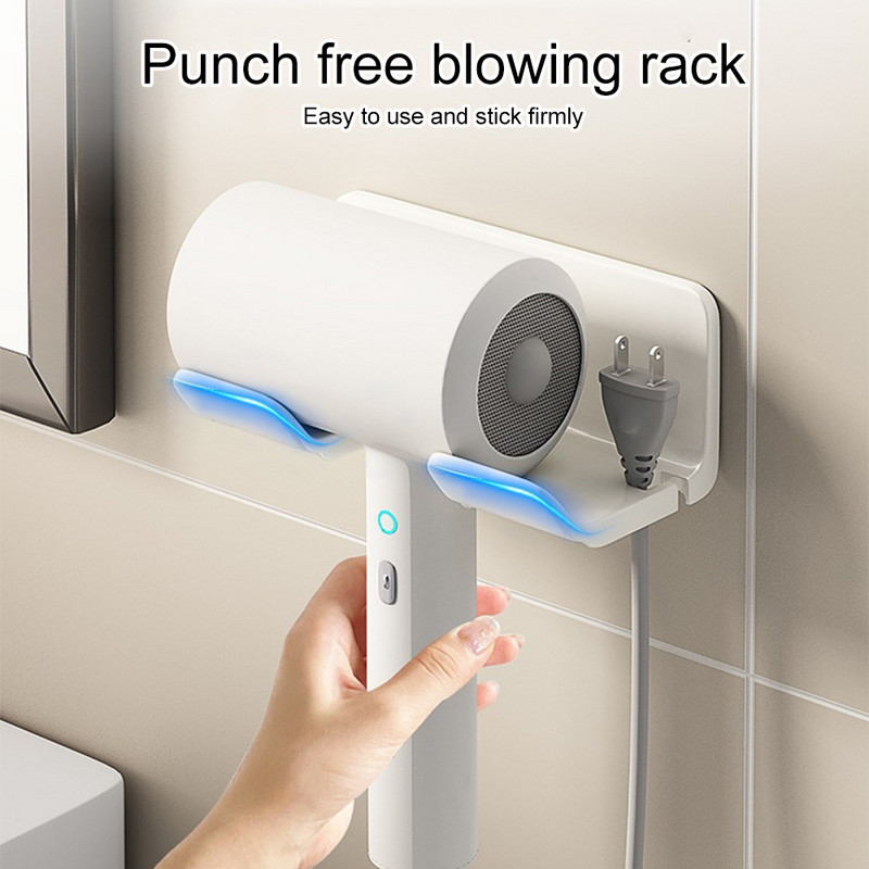 Zidni držač za pohranu Stalak za sušilo za kosu Polica za kadu Police za pohranu Dodaci Police Nosač za kućnu kupaonicu