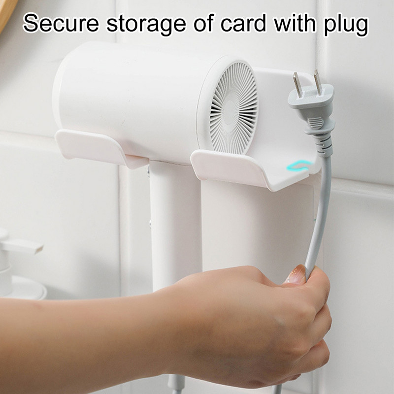 Zidni držač za pohranu Stalak za sušilo za kosu Polica za kadu Police za pohranu Dodaci Police Nosač za kućnu kupaonicu