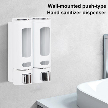 Дозатор за течен сапун от 400 ml, здрав тип преса, монтиран на стена дозатор за сапун за ръчно пране за баня