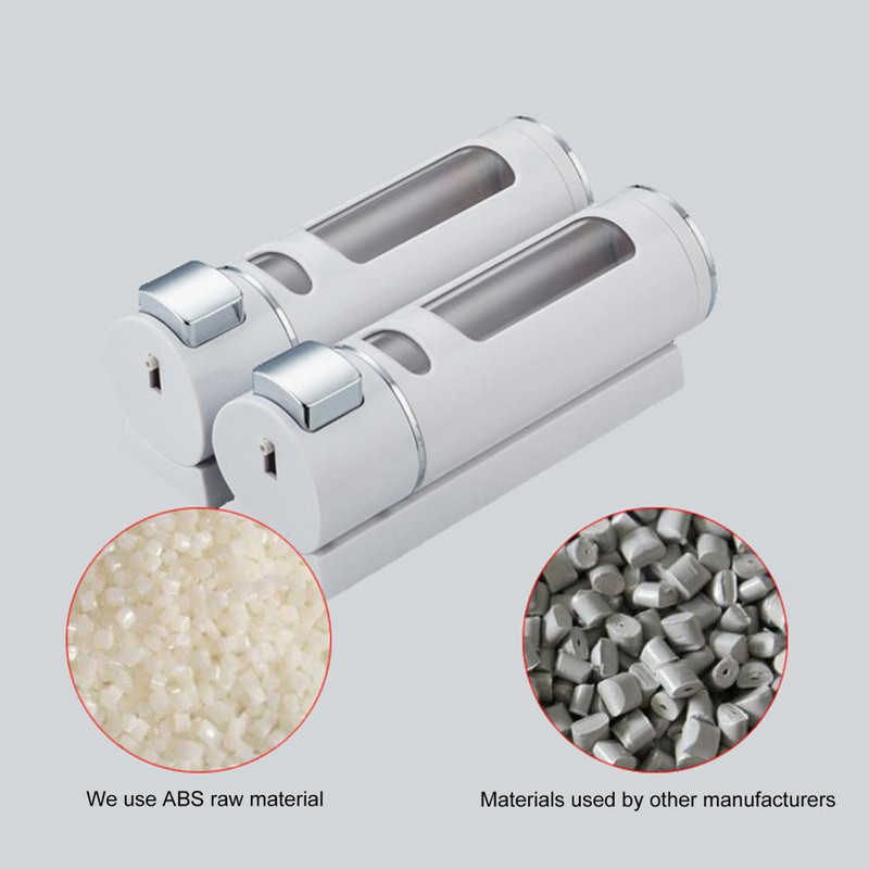 400 ml šķidro ziepju dozators, izturīgs presēšanas veids, pie sienas stiprināms roku mazgāšanas ziepju dozators vannas istabai