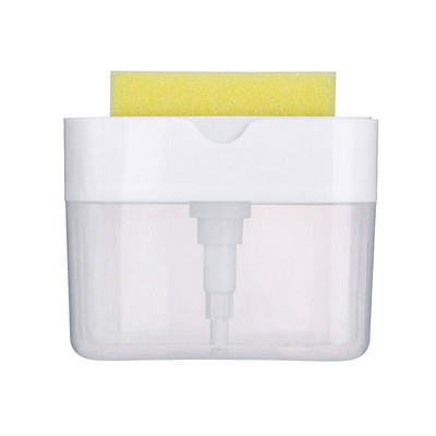 Ziepju dozatora sūknis ar sūkli Manuāla prese tīrīšanas šķidruma tvertne Manuāla preses ziepju organizators virtuves rīks