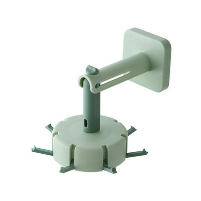 Višenamjenska vješalica Vješalica za pohranu bez bušenja Rotirajuća za 360 Kuhinjska polica za žlice Zidna plastična polica za kupaonske ručnike