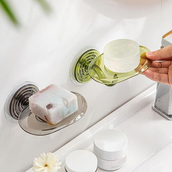 Поставка за сапун Дренаж Дренаж Сапунерка Дизайн Листа на лотос Творчески Противопадащ Противоплъзгащ Поддържайте чист ABS Без удари за баня