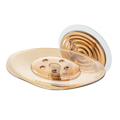 Stalak za sapun Drenažni odvod Posuda za sapun Dizajn Lotus Leaves Kreativni Anti-padajući Anti-klizni Održavajte uredan ABS Bez bušenja za kupaonicu