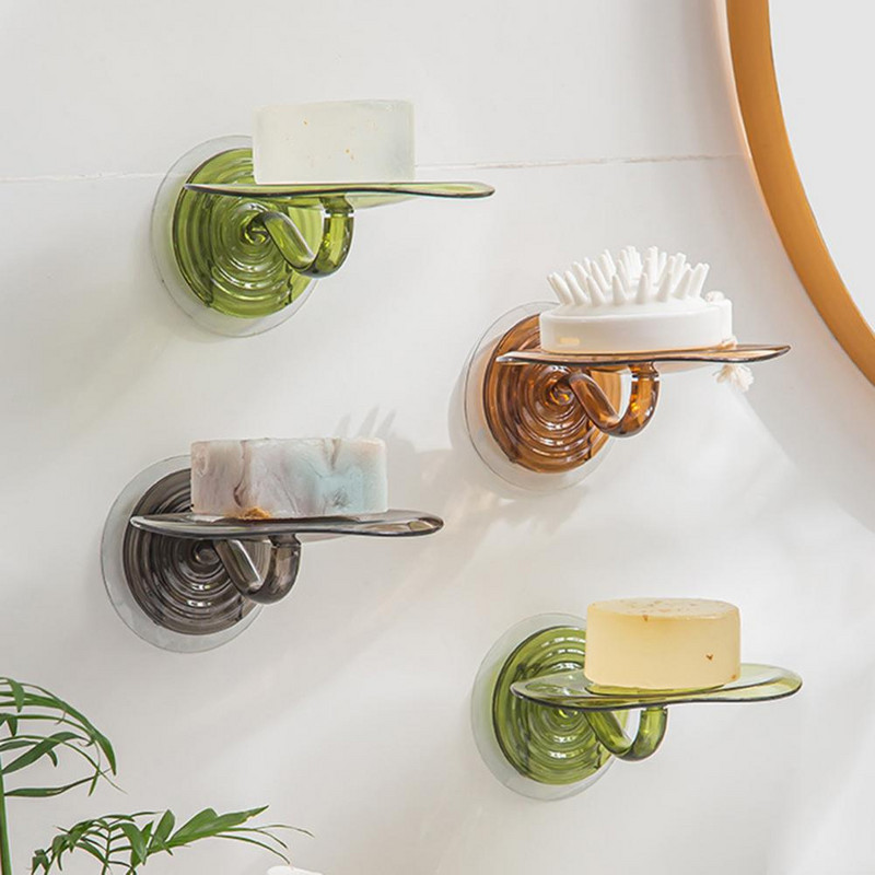 Stalak za sapun Drenažni odvod Posuda za sapun Dizajn Lotus Leaves Kreativni Anti-padajući Anti-klizni Održavajte uredan ABS Bez bušenja za kupaonicu