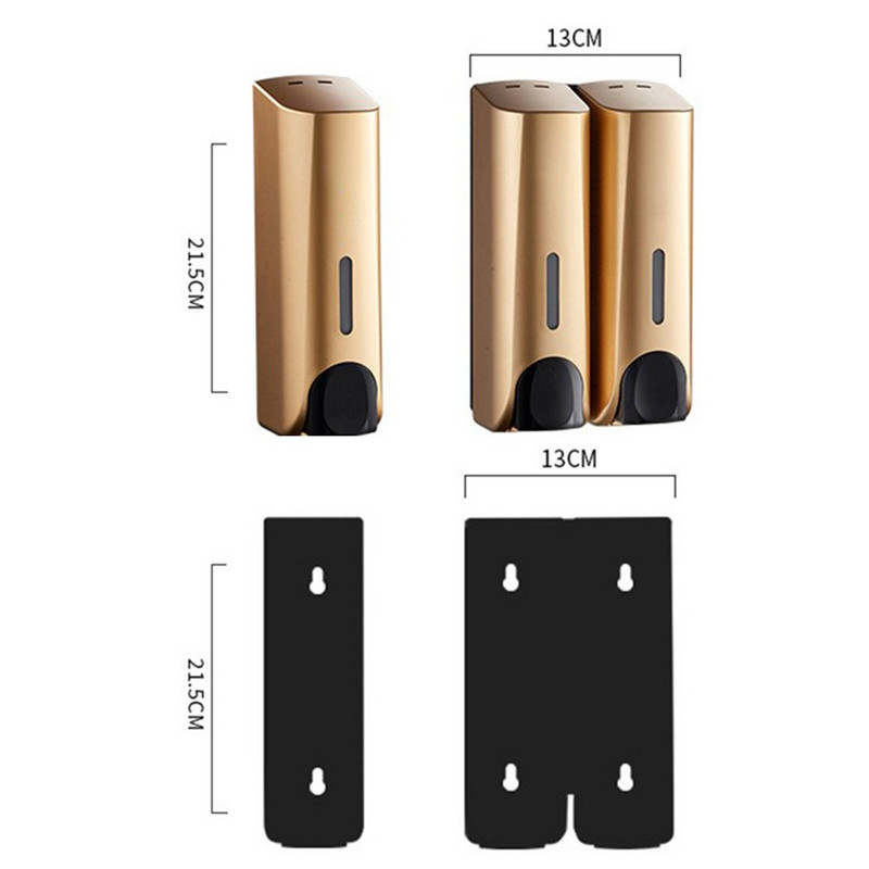 380 ml skysto muilo dozatorius prie sienos montuojamas pakabinamas šampūno rankų dezinfekavimo buteliukas, skirtas vonios kambario virtuvės įrangai