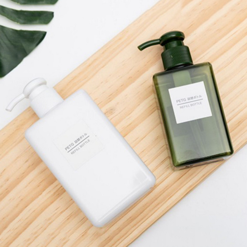 Prazne plastične boce s pumpicom, dozator 250 ml/450 ml/650 ml boce za šampon s tekućim losionom za ponovno punjenje s prozirnom glavom za pumpanje