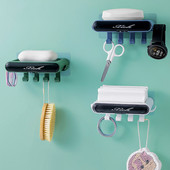 Ins Stalak za držač sapuna za kupaonicu Zidni organizator Polica Kuhinjska polica za ocjeđivanje spužve s bušilicom Kuka Slobodni zidni plutajući stalak za pohranu