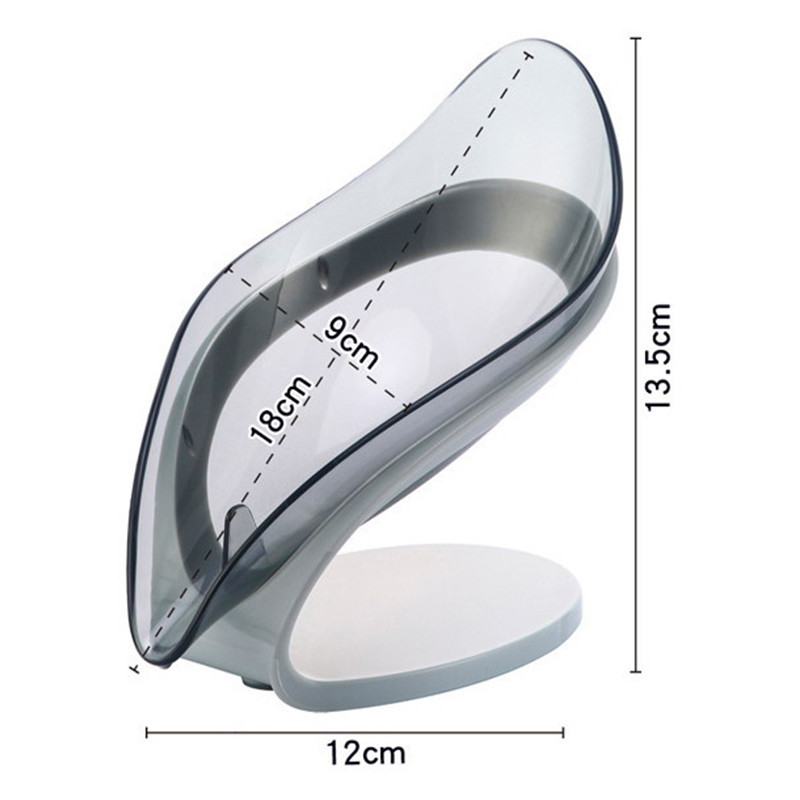 Lehekujuline seebikarp libisemiskindel äravooluseebi hoidik Vannitoa seebihoidja