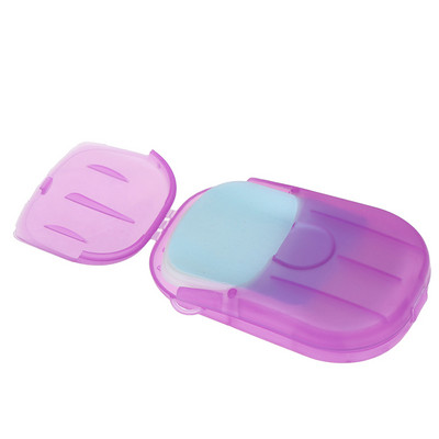 20 τμχ / κουτί Φορητό σαπουνόχαρτο Μίας χρήσης Κουτί σαπουνιού Μίνι σαπουνόχαρτο προϊόν εξωτερικού χώρου