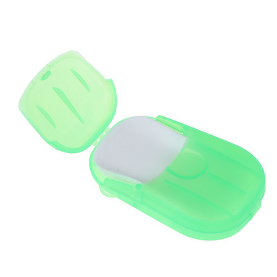 20 τμχ / κουτί Φορητό σαπουνόχαρτο Μίας χρήσης Κουτί σαπουνιού Μίνι σαπουνόχαρτο προϊόν εξωτερικού χώρου