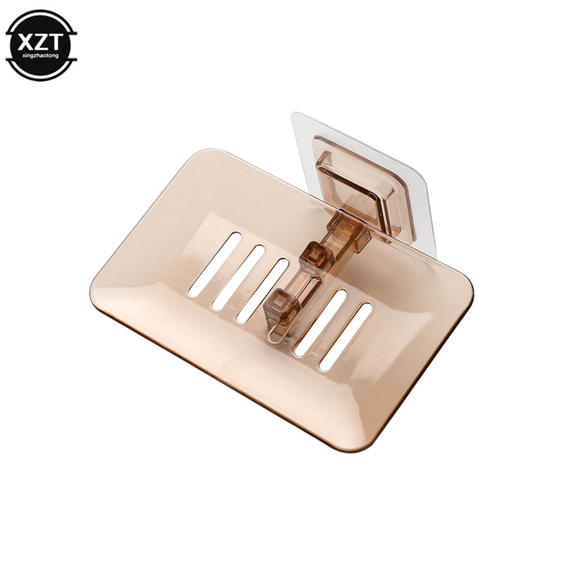 1PC Държач за сапун за баня Тава Душ Кутия за сапун Прозрачен калъф Поставка за сапун Контейнер за баня Организатори