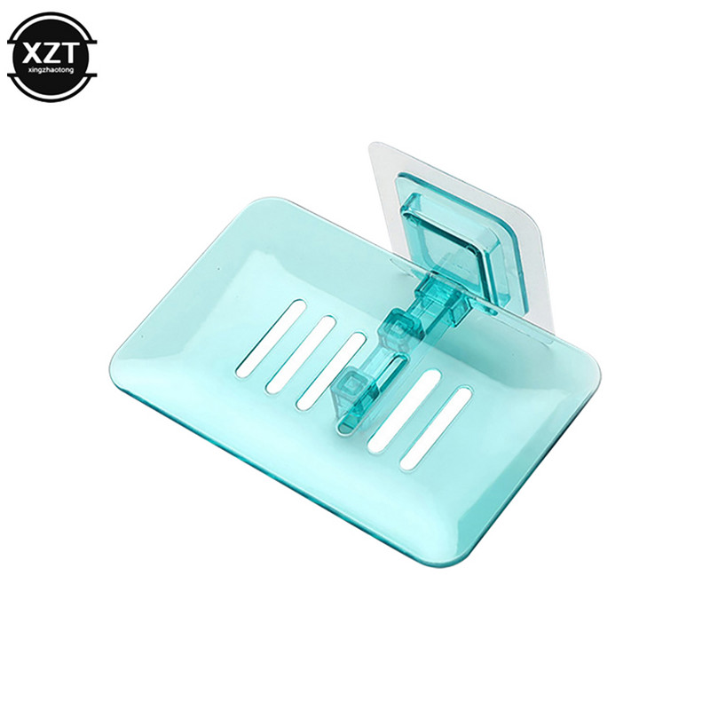 1PC Държач за сапун за баня Тава Душ Кутия за сапун Прозрачен калъф Поставка за сапун Контейнер за баня Организатори