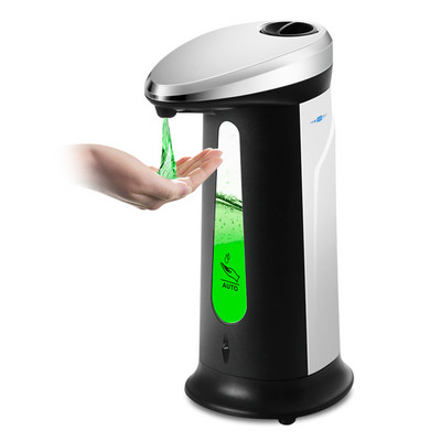 Folyékony szappan adagoló 400 ml Automata intelligens érzékelős indukciós érintésmentes ABS kézmosó adagolók konyhai fürdőszobába