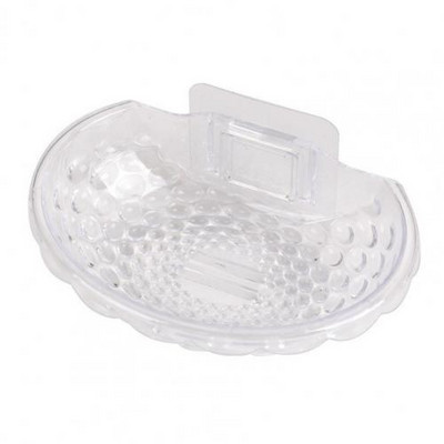 Kutija za sapun Zidna montaža Baza za brzu drenažu Akrilne stabilne ljepljive posude za sapun Kupaonica Prozirna posuda za sapun bez bušenja