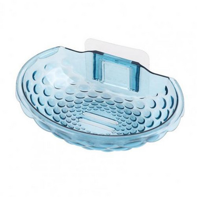 Kutija za sapun Zidna montaža Baza za brzu drenažu Akrilne stabilne ljepljive posude za sapun Kupaonica Prozirna posuda za sapun bez bušenja