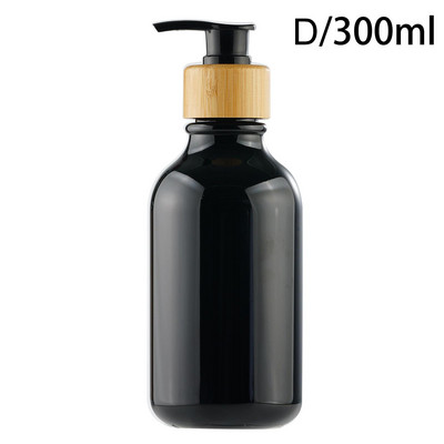 Pumpica za sapun od 300 ml Dozator Šampon za kupaonicu Kuhinjska pumpica Ručna boca s drvenim gelom Spremnik za posuđe Punjenje Tekućina za pohranu Tuš B8V8