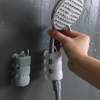 Γάντζος ντους Μπάνιου Βάση στήριξης τοίχου με γάντζο μπάνιου με δυνατότητα επανατοποθέτησης βεντούζας τοίχου
