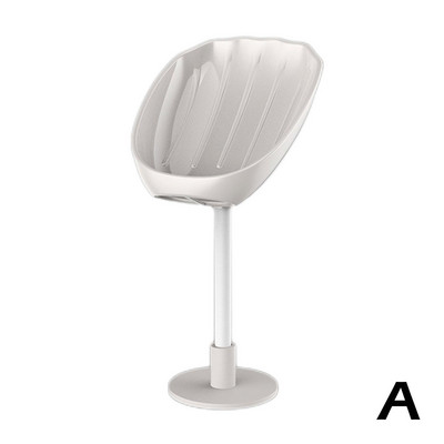 Zidna dvonamjenska posuda za sapun u obliku lista za slobodno bušenje i lijepljenje za kupaonicu Držač sapuna Kutija za sapun Bo H2S9