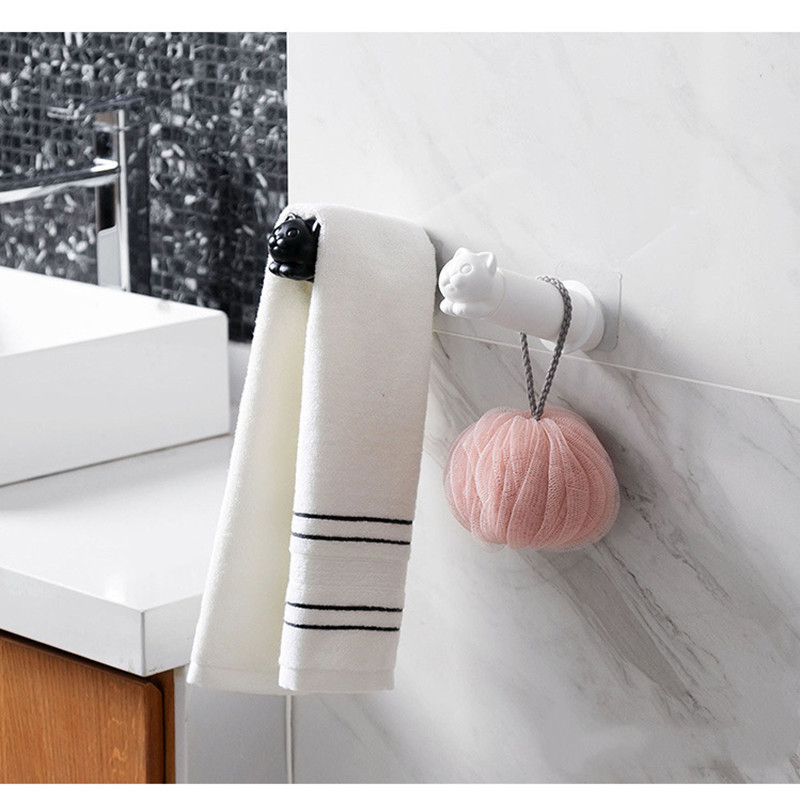 Zidni držač za rolu papira u obliku slatke mačke u obliku mačića Kreativni kupaonski držač za toaletni papir Kuhinjski držač za ručnike