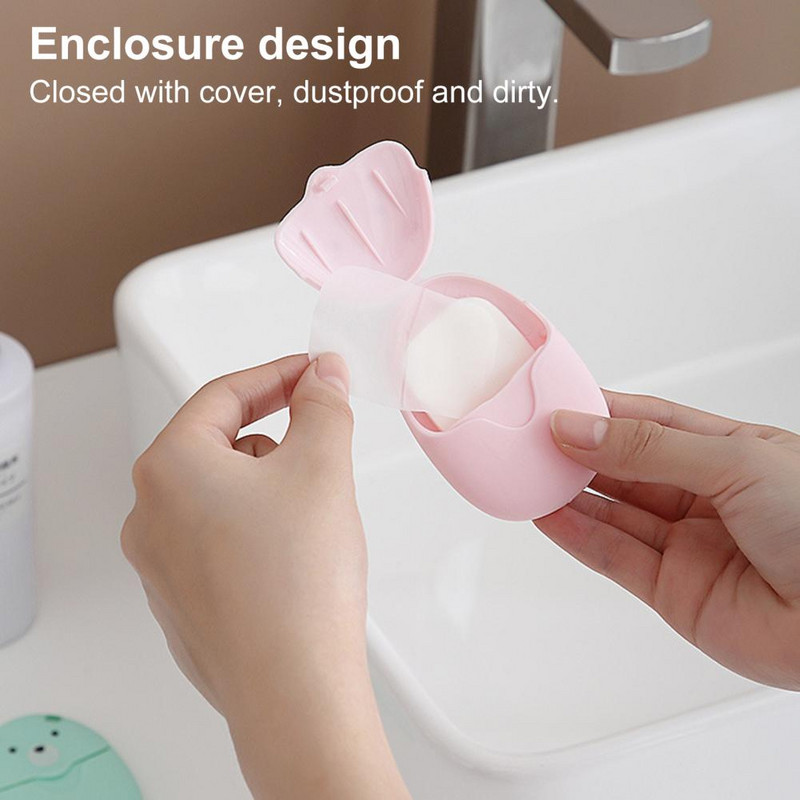 50gab/kastē vienreizējās lietošanas ziepju papīrs, noderīgs viegls īpaši plāns mazgāšanas telpai. Papīrs Ziepju šķēle Papīra Ziepju šķēle