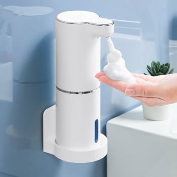 Αυτόματοι διανομείς σαπουνιού αφρού Έξυπνο πλυντήριο χεριών με αισθητήρα υπέρυθρων φόρτισης USB Απολυμαντικό υγρού διανομέα χεριών
