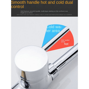 Кухненски филтър за вода Кран Месингов кран за пиене Смесител с двоен чучур Въртене на 360 градуса Водни кранове Кран за студена и топла вода