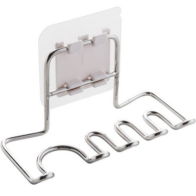 1 gab. Nerūsējošā tērauda pie sienas stiprināms zobu birstes turētājs vannas istabas zobu birstes organizatora statīvs Vannas istabas aksesuārs Стеллаж Зубной Щетки