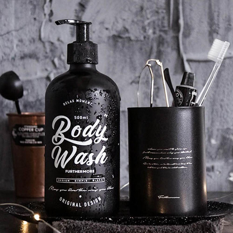 500ml Σκανδιναβικό στυλ Μπουκάλι Μπουκάλι Σαμπουάν Σαμπουάν με επαναγεμιζόμενο Μπουκάλι Σαμπουάν Μούς Σαπουνιού Μουσές υγρού διανομέα αφρού