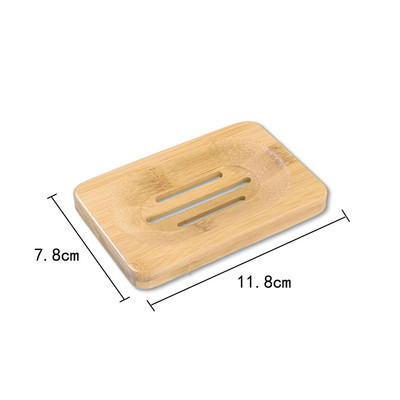 Dabiski bambusa ziepju trauki Paplātes turētājs Glabāšana Koka ziepju plaukts Pārnēsājams vannas istabas Koka ziepju trauku kastes ziepju trauka futrālis