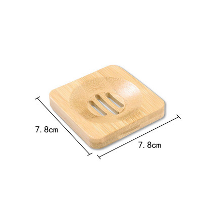 Dabiski bambusa ziepju trauki Paplātes turētājs Glabāšana Koka ziepju plaukts Pārnēsājams vannas istabas Koka ziepju trauku kastes ziepju trauka futrālis