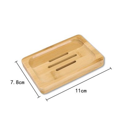 Dabiski bambusa ziepju trauki Paplātes turētājs Glabāšana Koka ziepju plaukts Pārnēsājams vannas istabas Koka ziepju trauku kastes ziepju trauka futrālis