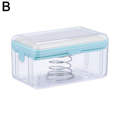 Jauns lietošanas veltņa tipa ziepju trauku turētājs vannas istabai Toliet ziepju kārbai plastmasas uzglabāšanas trauks ar notekūdeni Vannas istabas Gad C7r3