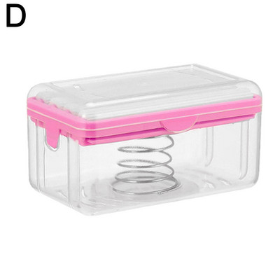 Jauns lietošanas veltņa tipa ziepju trauku turētājs vannas istabai Toliet ziepju kārbai plastmasas uzglabāšanas trauks ar notekūdeni Vannas istabas Gad C7r3