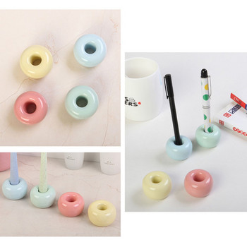 1 τεμ για οικιακή οδοντόβουρτσα μόδας ιαπωνικού στυλ Βάση κεραμικής βάσης στυλό πολλαπλών χρήσεων καθαρού χρώματος στρογγυλό