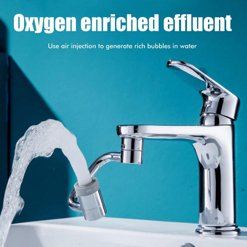 1080 Rotirajuća slavina Raspršivač Filterska slavina otporna na prskanje Univerzalna robotska slavina Nepropusna brtva Ručna slavina Perlator dvostruki - A8f4