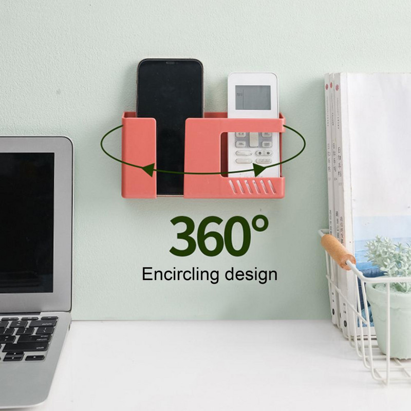 Stalak za mobilni telefon Prijenosni držač za mobilni telefon Organizator Snažno ljepilo Moderni zidni stalak za pohranu daljinskog upravljača