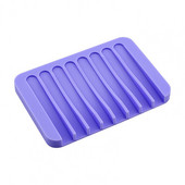 Vase de săpun flexibil din silicon Suport de depozitare Tavă în formă de pieptene cutie de săpun anti-alunecare Recipient farfurie Accesorii pentru baie