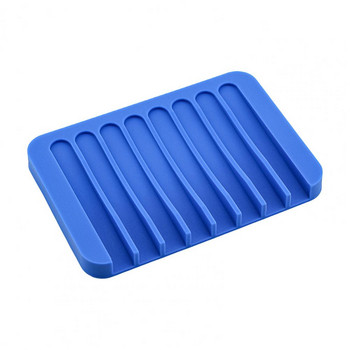 Гъвкави силиконови чинии за сапун Поставка за съхранение Тава С форма на гребен против приплъзване Кутия за сапун Контейнер Чиния Консумативи за баня