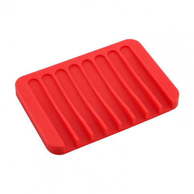 Vase de săpun flexibil din silicon Suport de depozitare Tavă în formă de pieptene cutie de săpun anti-alunecare Recipient farfurie Accesorii pentru baie