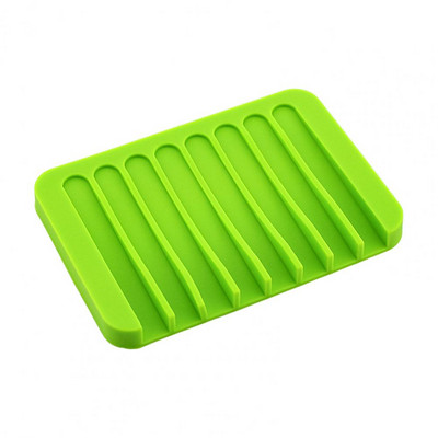 Vase de săpun flexibil din silicon Suport de depozitare Tavă în formă de pieptene cutie de săpun anti-alunecare Recipient farfurie Accesorii pentru baie